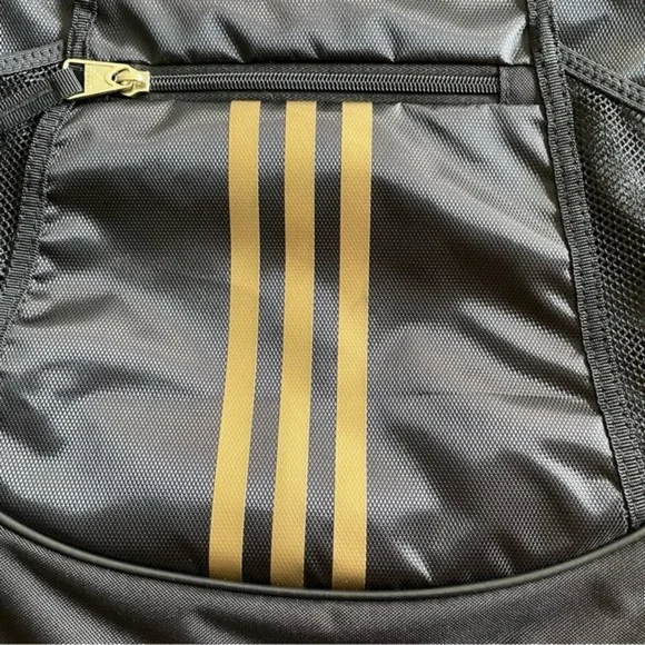 Adidas Alliance II Sackpack black gold gym bag - Picture 3 of 4
